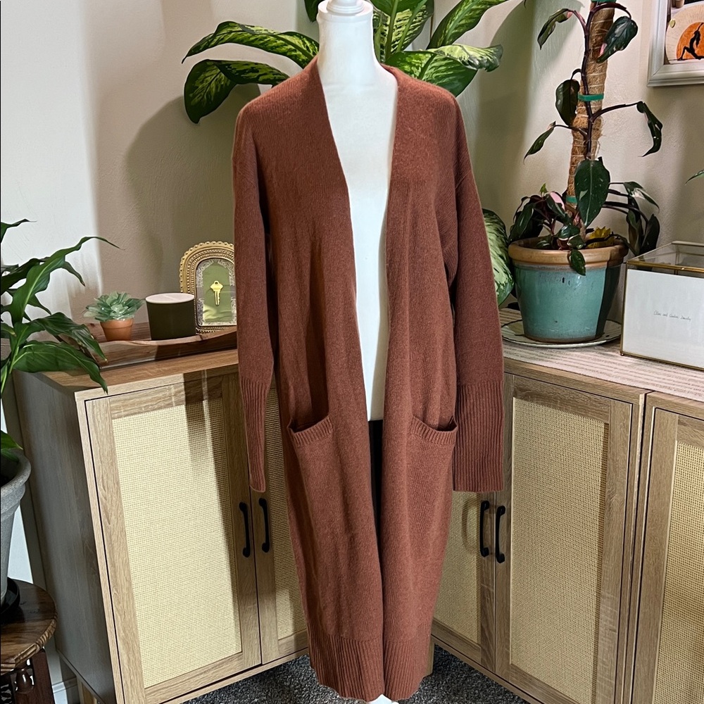 Halogen Rust Open-Front Cardigan - Picture 1 of 1